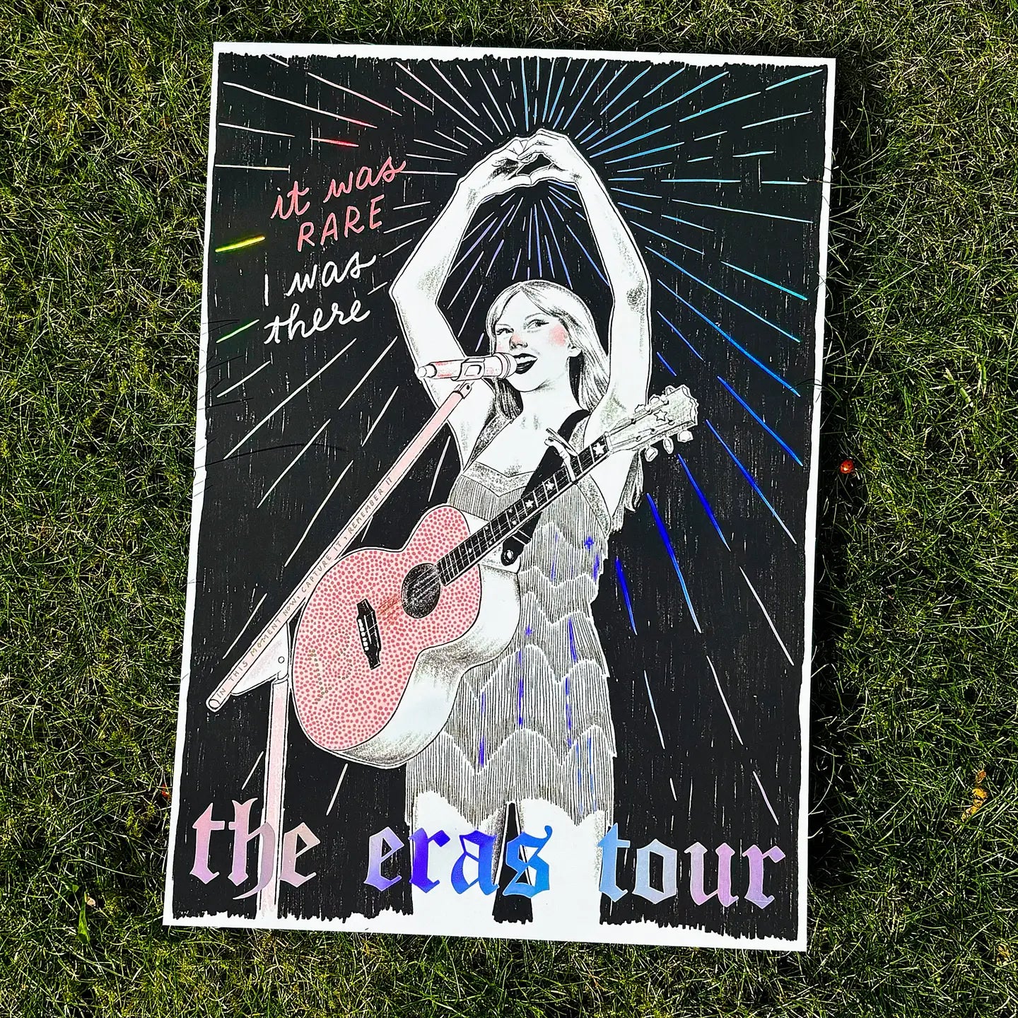 Eras Tour Taylor Swift Holographic A4 Print