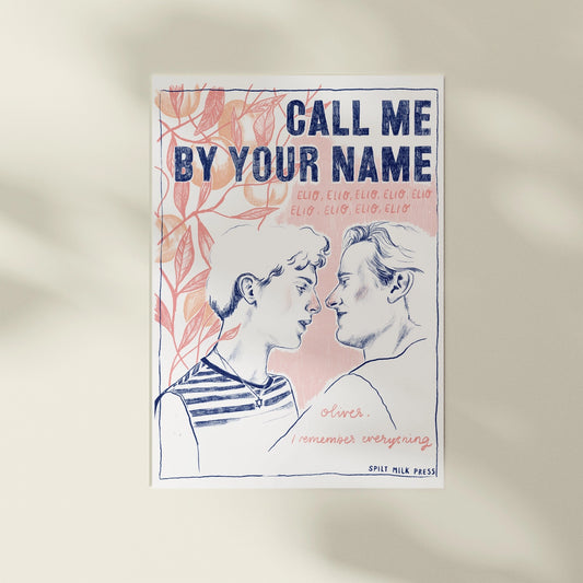 Spilt Milk Call Me By Your Name A4 Print