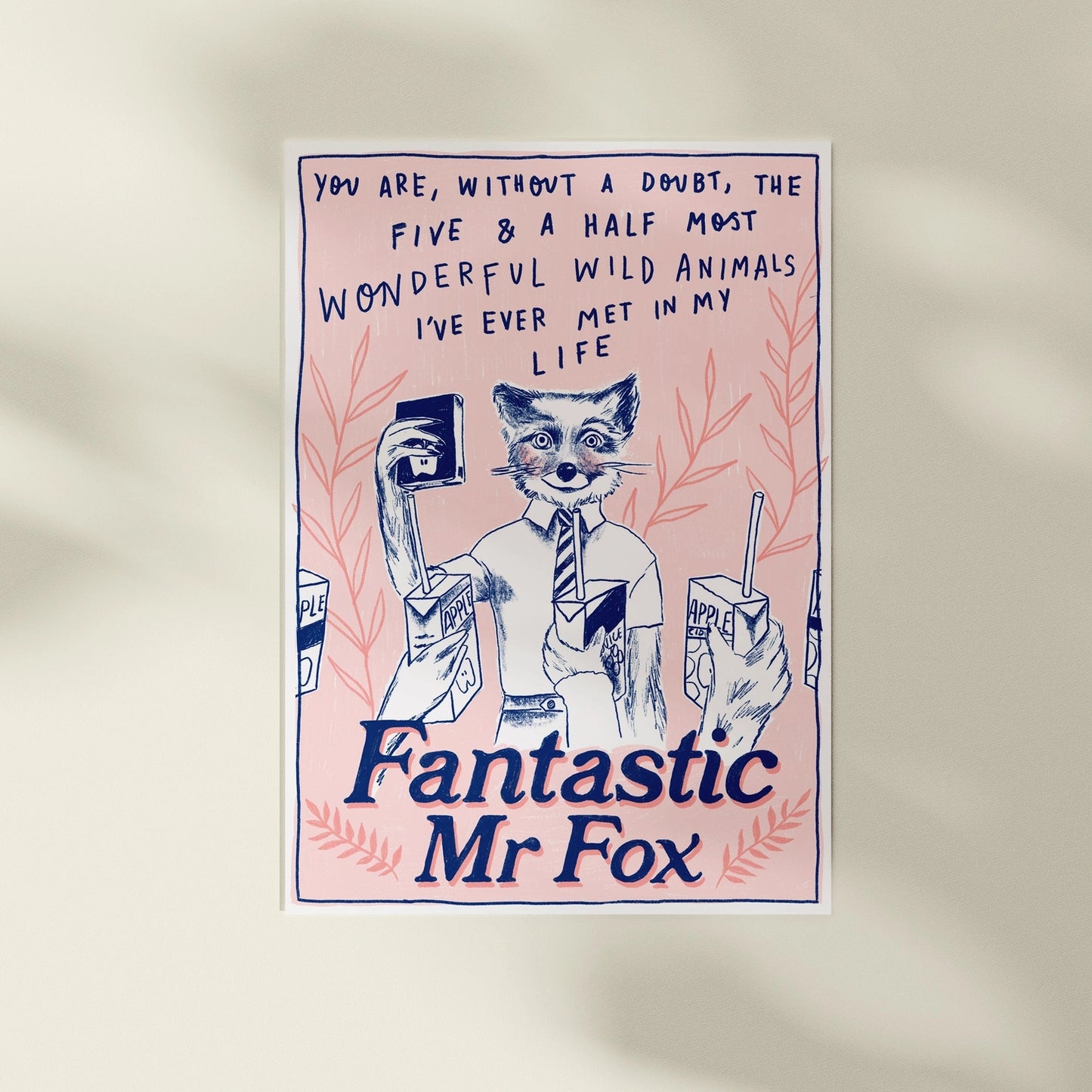 Spilt Milk Fantastic Mr Fox A4 Print