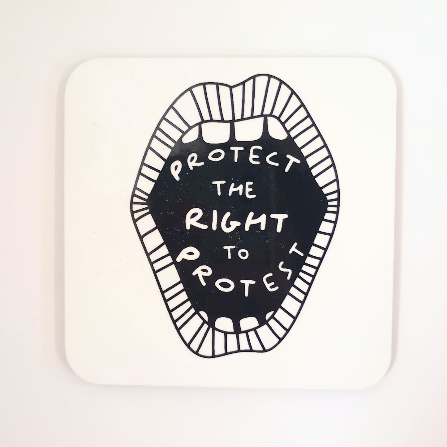 Protect the Right to Protest Coaster