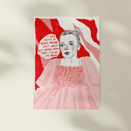 Spilt Milk Killing Eve Villanelle A4 Print