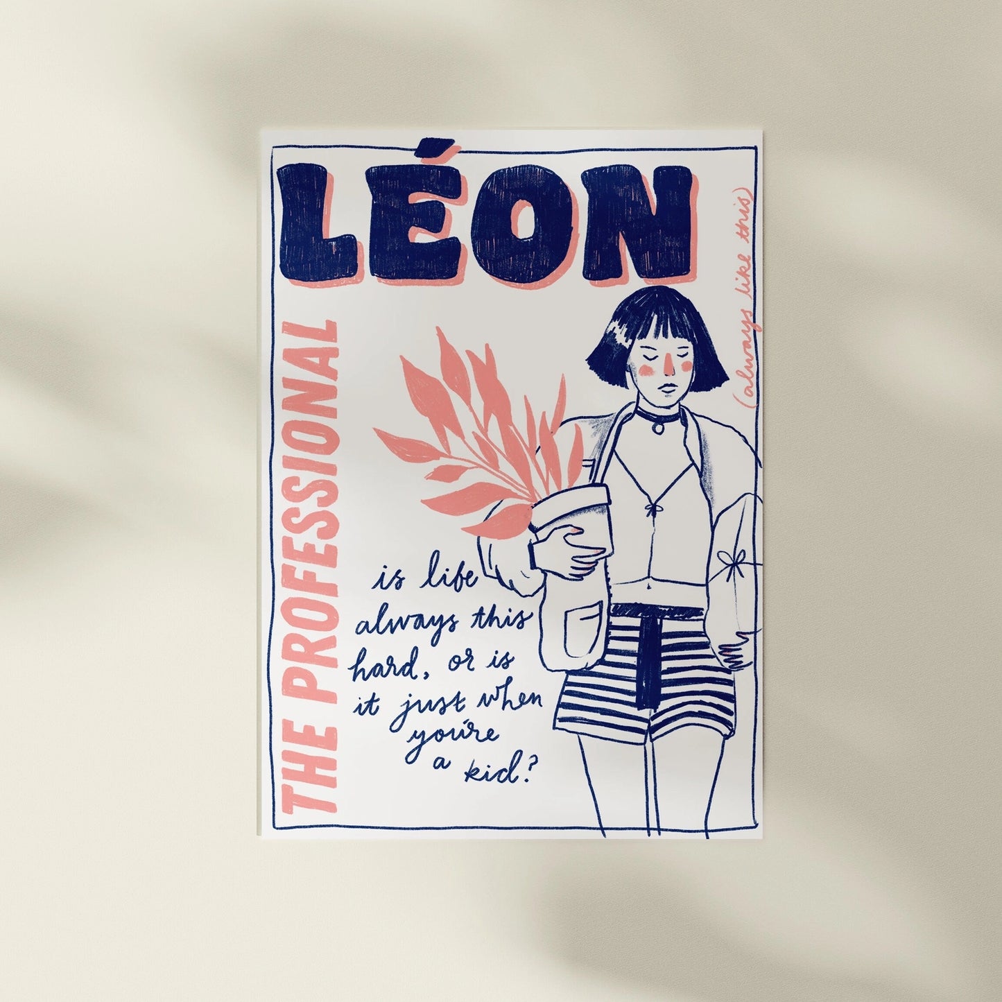 Spilt Milk Leon The Professional A4 Print