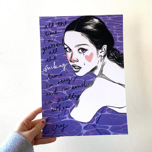 Spilt Milk Olivia Rodrigo A4 Print