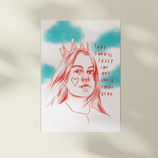 Spilt Milk Phoebe Bridgers Smoke Signals A4 Print