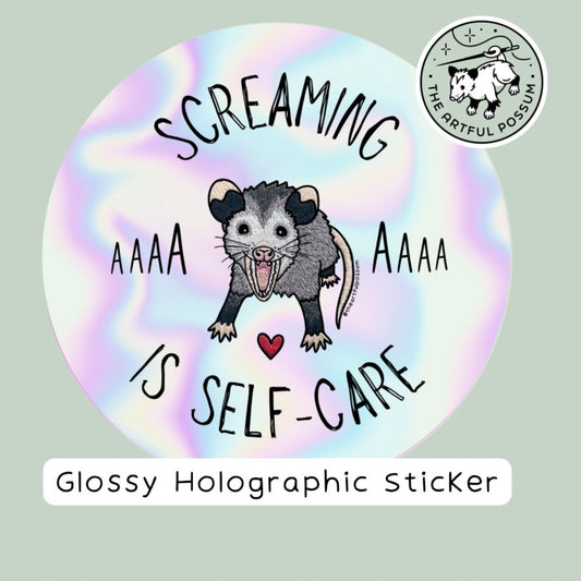 Screaming Self-Care - Sticker