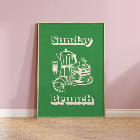 Sunday Brunch Print - A4