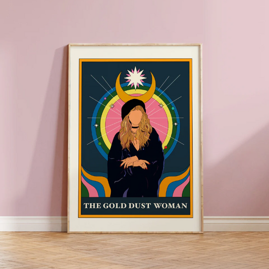 Stevie Nicks Tarot Card Print - A4