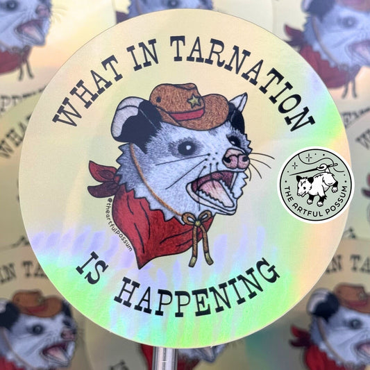 Cowboy Possum - Sticker