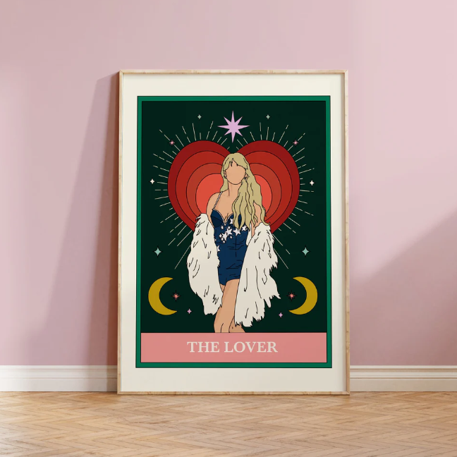 Taylor Swift Lover Tarot Card - A4