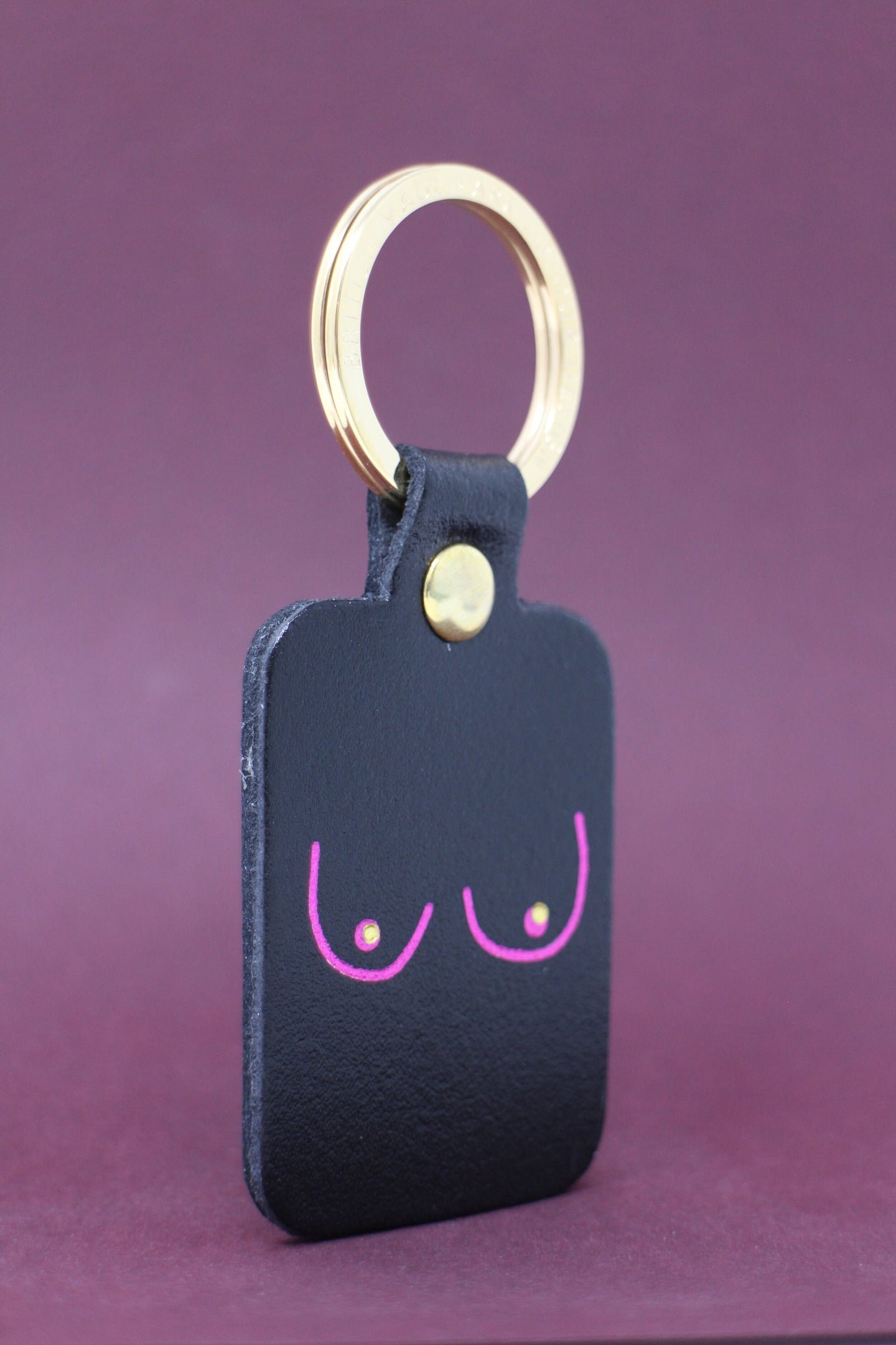 Boobs Keyring - Black