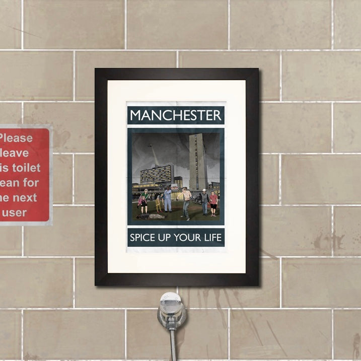 Manchester Rubbish Seaside Print - A4