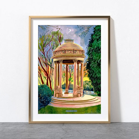 Leeds Art Print, Roundhay Park - A4