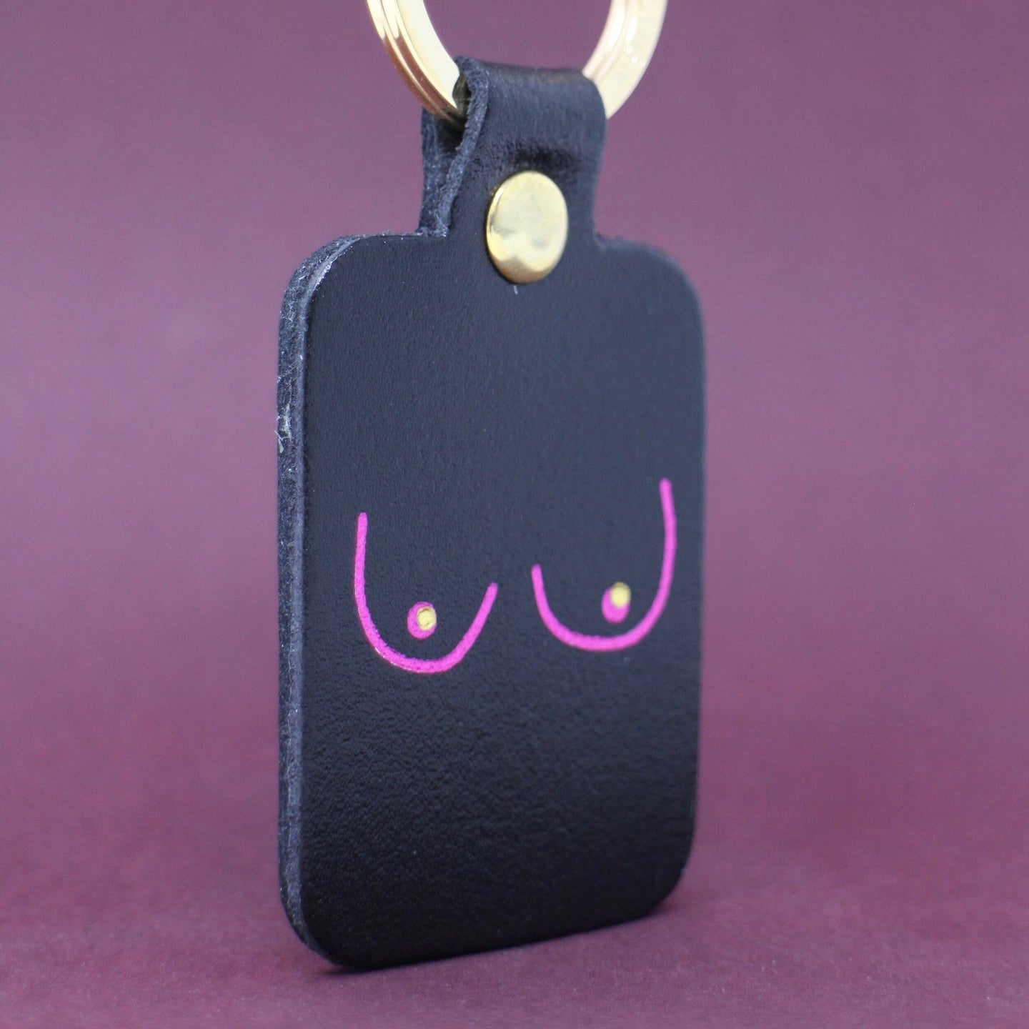 Boobs Keyring - Black