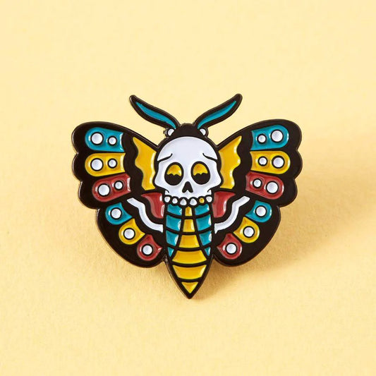 Death Head Moth - Enamel Pin Badge