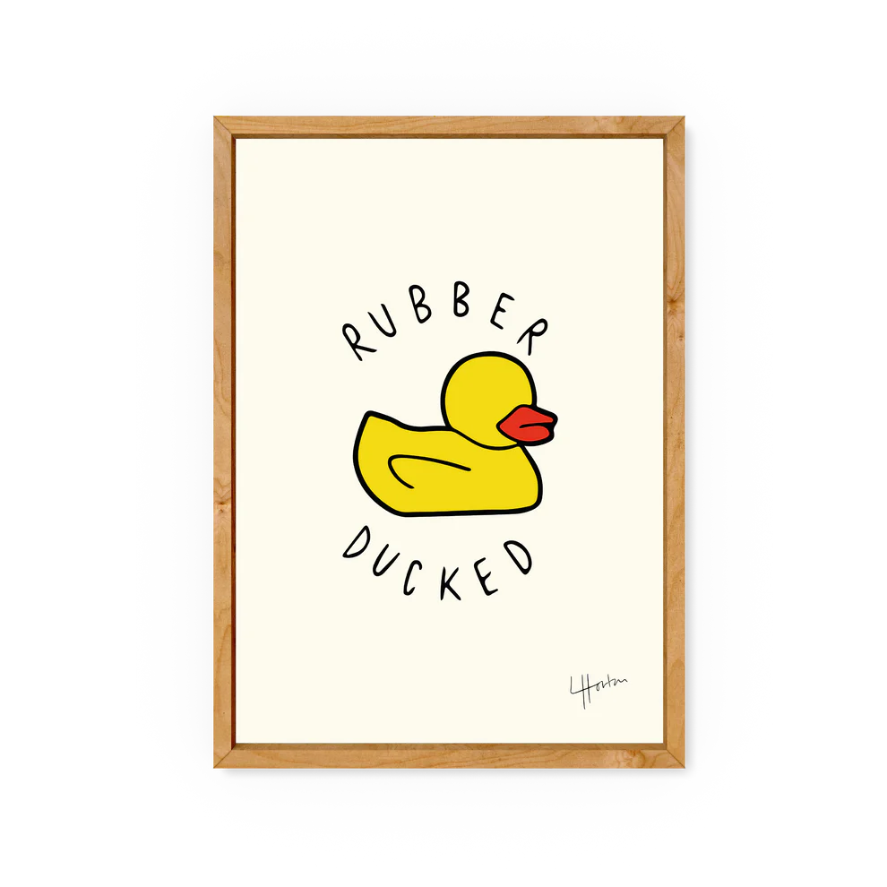 Yorkshire Slang, Rubber Ducked - A4