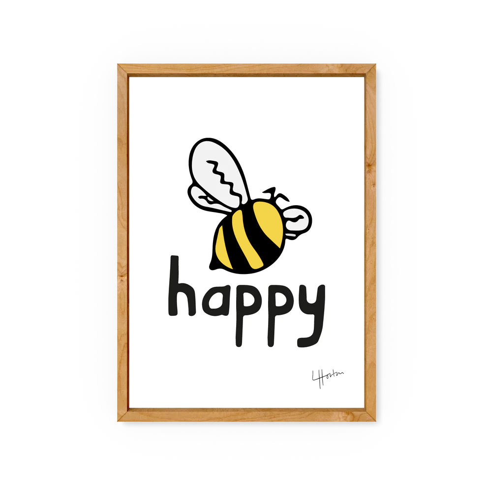 Bee Happy - A4