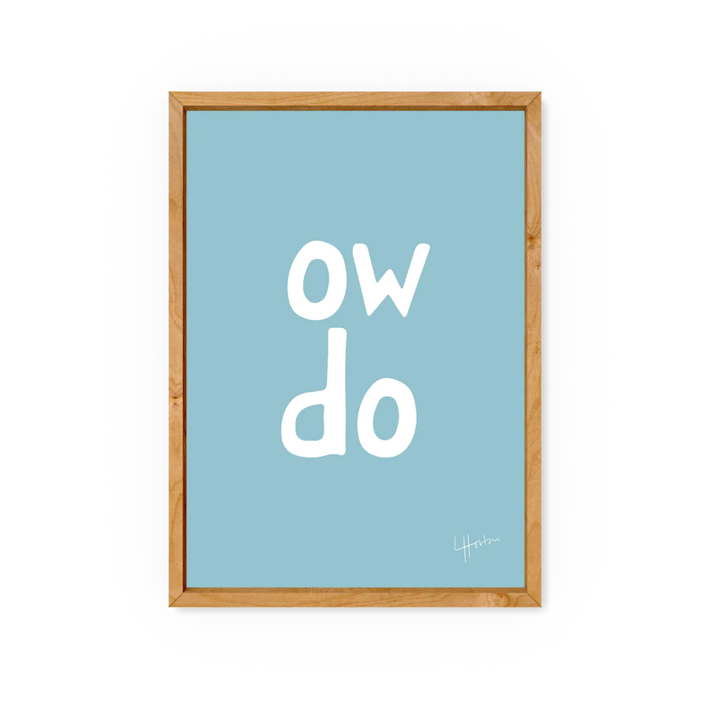 Yorkshire Slang, Ow Do - A4