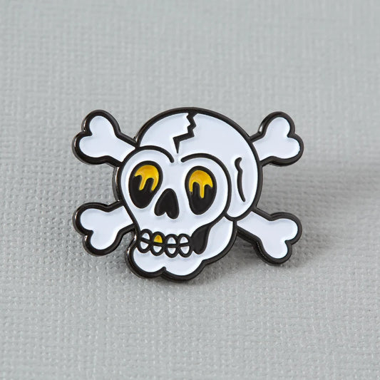 Jolly Roger Skull & Crossbone - Enamel Pin Badge